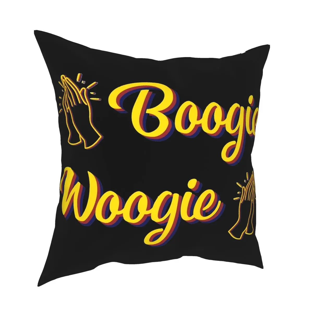 Boogie Woogie Clap Square Pillowcase Polyester Printed Zip Decorative Throw Pillow Case Sofa Seater Cushion Cover Wholesale 18