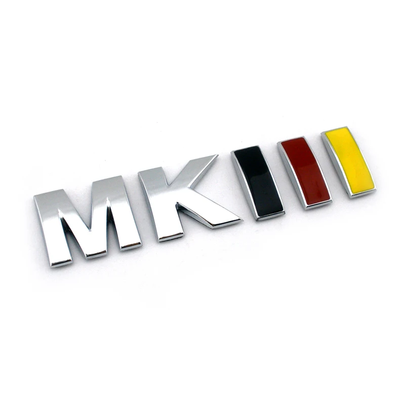 3D MK3 4 5 6 Lettering Car Rear Trunk Emblem Badge Logo Sticker Decal for VW Golf Jetta MKIII MKIV MKV MKVI