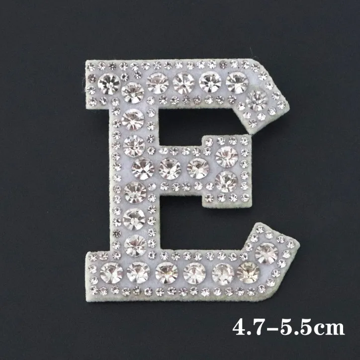 A-Z Rhinestone English Letter Sew on Patches Applique 3D Handmade Beaded Letters Diy Patch Cute Letter Patches Nice！