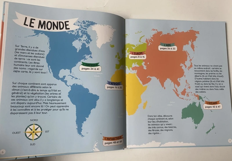 Livre de connaissance des animaux français pour parents et enfants, Puzzle, éducation, illumination, apprentissage, lecture, 8 ans et plus