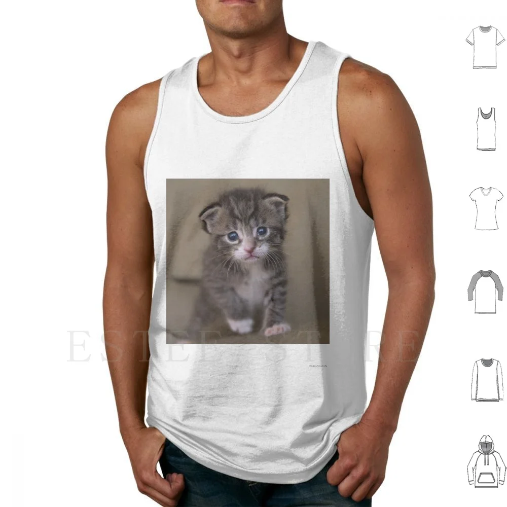 Kitty 9 Tank Tops Vest Kitty Cute Adorable Furry Cuddly Snuggle Purr Tail Paw Play Tummy Scratch Scratching Post Litter