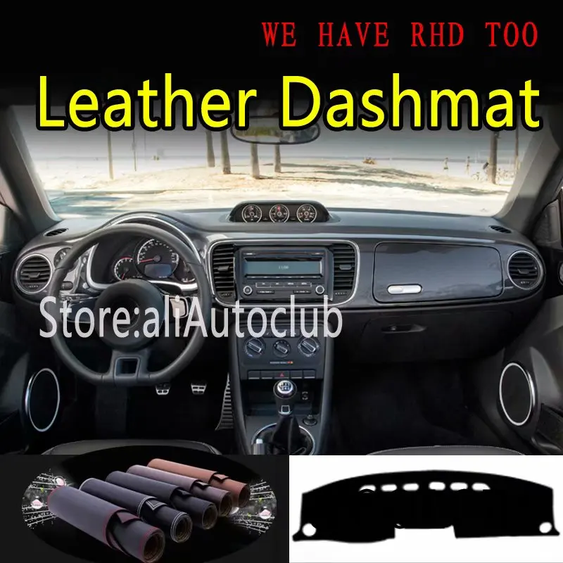 

For Volkswagen VW New Beetle A5 GP 5C 2011 - 2022 2012 2013 Leather Dashmat Dashboard Cover Prevent Sunlight Pad Dash Mat Carpet
