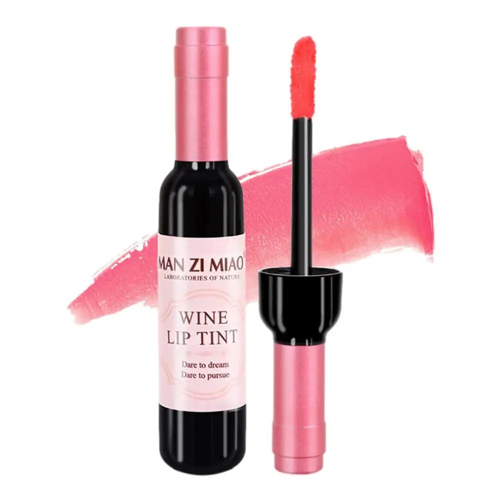 Lipstick Wine Lip Stain Baby Pink Lipgross Matte Liquid Lip Glaze Long Lasting Waterproof Lip Stain Nonstick Cup Lipstick