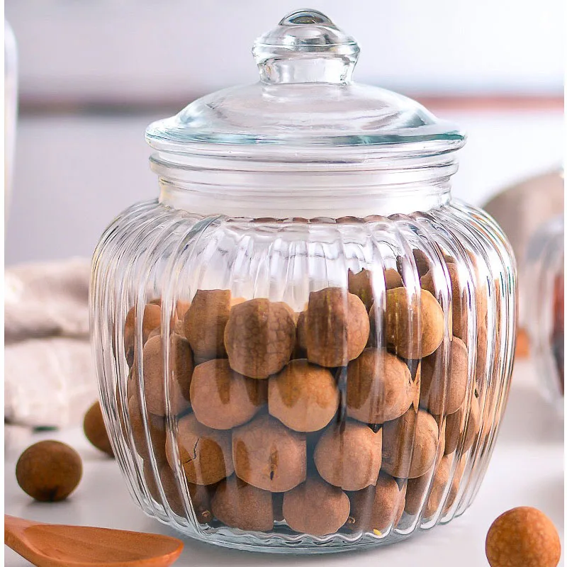 Honey Glass Bottle Fruit Sauce Bottle Grain Enzyme Bottle Pickle Pickle Jar Storage Jar Glass Jar secret stash glass jars