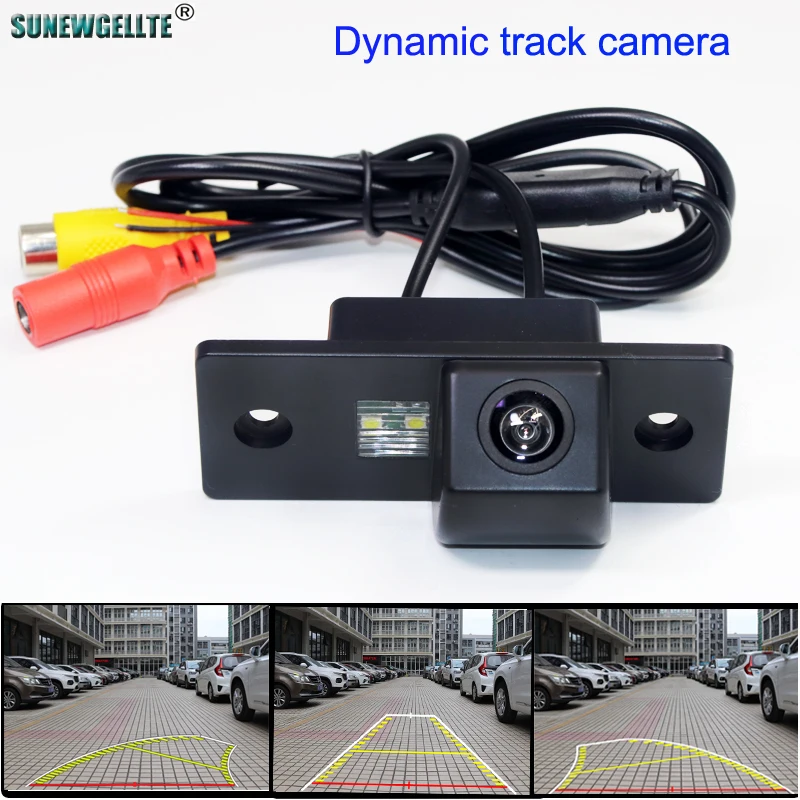 

Dynamic Trajectory Parking Line Car Reverse Rear View Camera for VW Tiguan Golf Mk4 Bora Polo Passat Jetta for Skoda Fabia Yeti