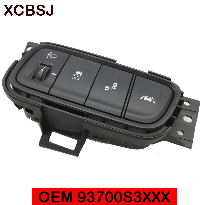 FOR Hyundai Santa Fe TM 2019 Instrument lamp anti slip side line auxiliary lane deviation switch 0EM 93700S3130 93700S3110