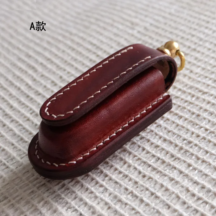 Handmade Vegetable Tanned Leather Case  Leather Sheath and Leather Pouch for 58mm Swiss Army Knife and Swiss Clip