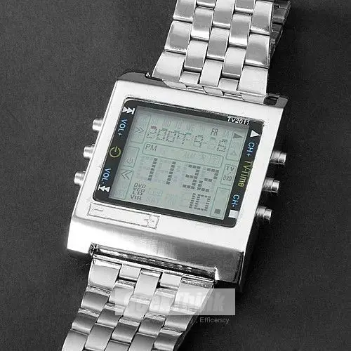 TVG-relojes digitales Led para hombre, pulsera deportiva con alarma, Dial cuadrado, Control remoto, DVD y TV, a la moda