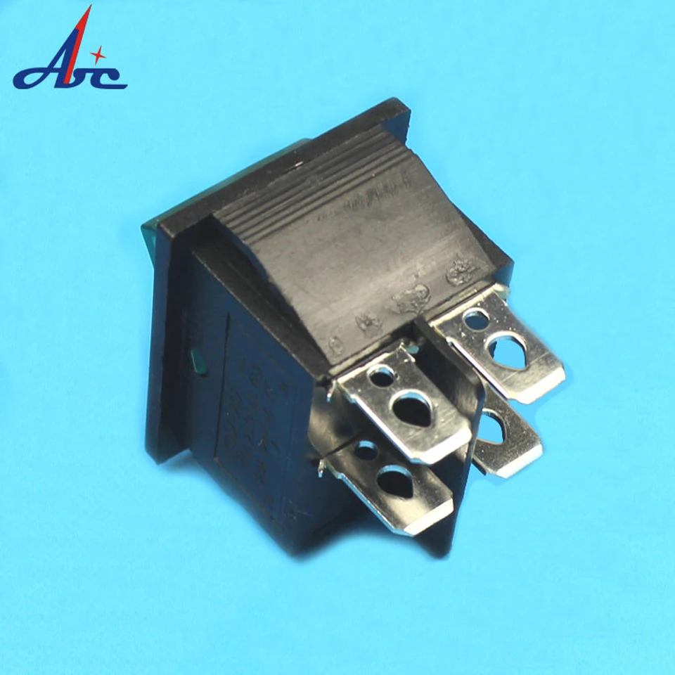 Boat Rocker-Switch Red-Light SPST KCD2 ON-OFF 16A/250V KCD4-202 AC 5pcs 4-Pin KCD2-201/N