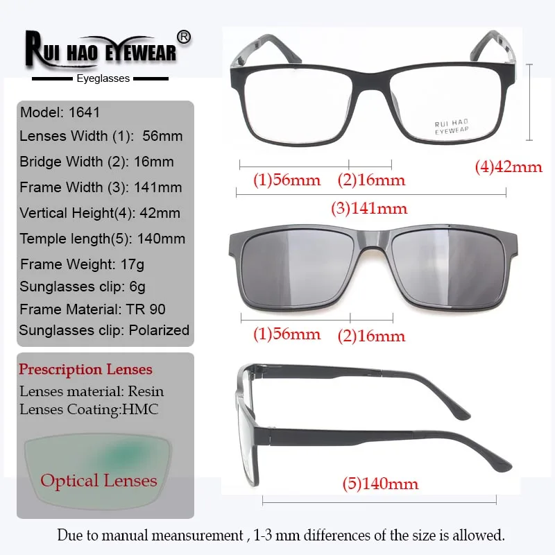 Customize Prescription Eyeglasses And Sunglasses TR90 Glasses Frame Fill Resin Lenses Myopia Spectacles Frame Men