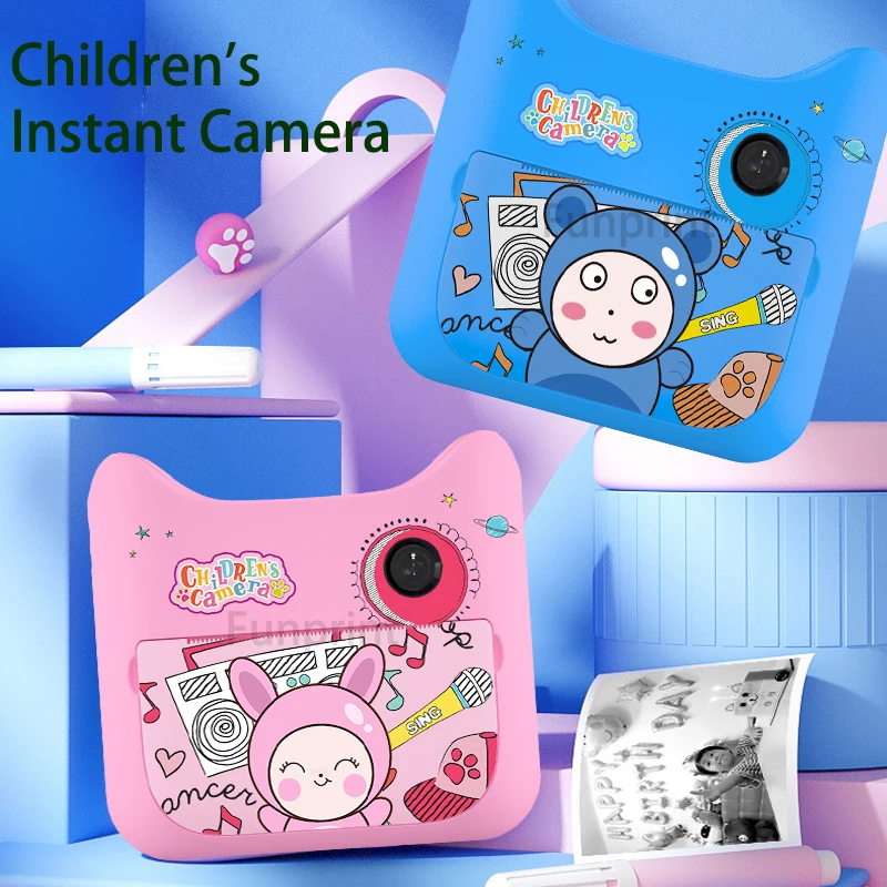 

photographic Camera For Kids Instant Print Camera 1080P Digital Camera For Kid Photo Camera Toy Gift For Girl Boy Wifi Connect