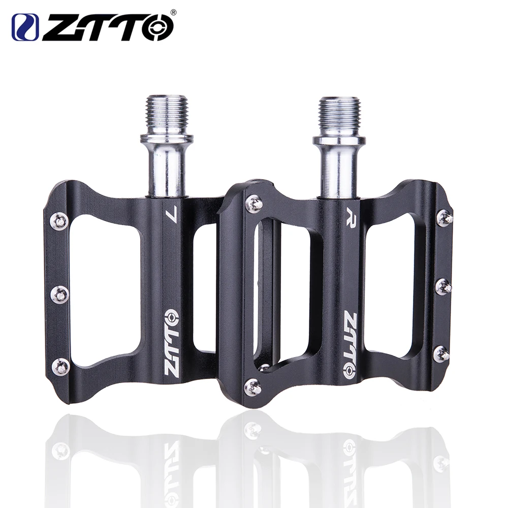 ZTTO Road Bike Ultralight Flat Pedal Aluminum Alloy Bicycle Bearings Anti-Slip Folding Pedals Cycling JT06