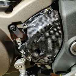 Side Sprocket Chain Case Cover Fairing Cowling For Ducati Monster 821 1200 2014-2017 Full Carbon Fiber 100%