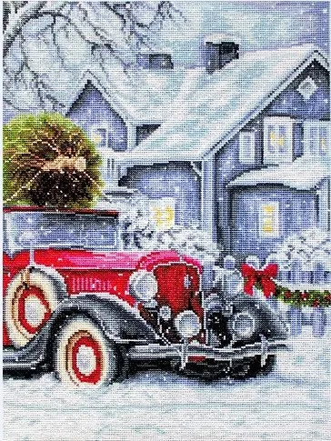 

MM201225 Homefun Cross Stitch Kits Package Greeting Needlework Counted Cross-Stitching Kits New Style Joy Sunday Kits Embroidery