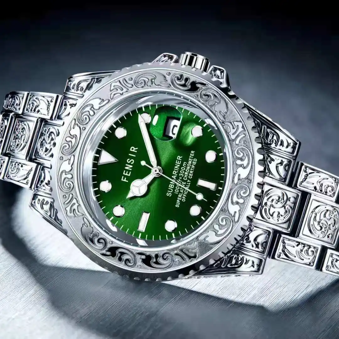 Watch Men Fashion copy Wristwatch Men watch Luminous Needle Calendar Male copy Watch montre homme