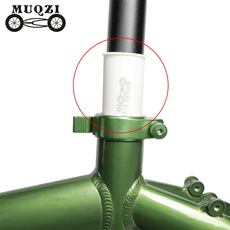 MUQZI Folding Electric Bike Seat Post Sleeve 31.8/33.9/37MM Conversion Bushing Seat Tube Adapter Thickness 1mm Anti-Scratch