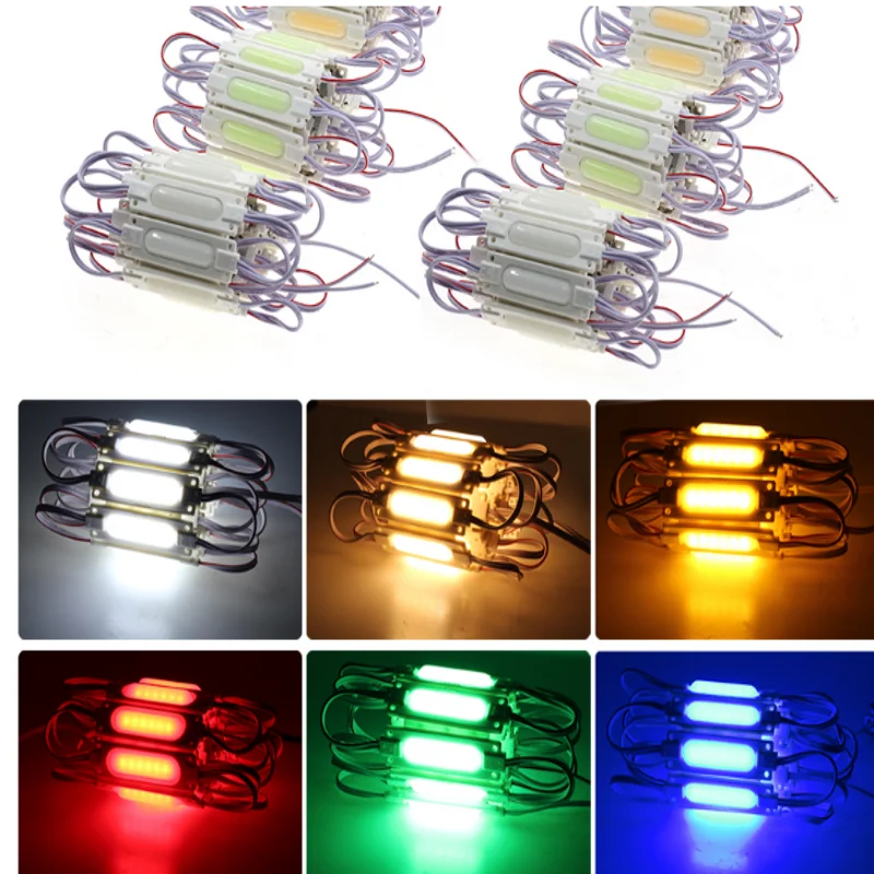 12V LED Module 20pcs COB Module Super Bright String Light with Lens White Waterproof SMD Luminous words LED Advertisemen Design