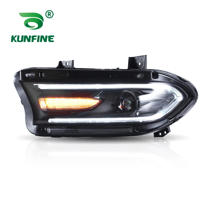 2PCS Car Styling Car Headlight Assembly For Dodge Charger 2015 2016 2017-UP LED Head Lamp Car Tuning Light Parts Plug And Play