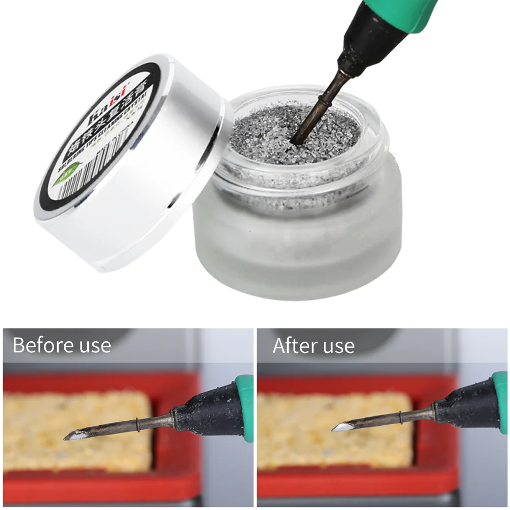 Creme de limpeza para ponta de ferro solda, refrescador para ponta de ferro de solda, ressurreição, reparo de cabeça, para solda pcb