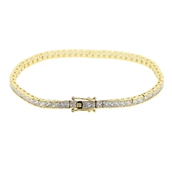 Iced Out 1 Row cz tennis chain Hip hop sparking gold color Men Bracelet micro pave 5A cubic zirconia link Chain bracelet