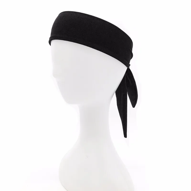 Cotton Tie Back Headbands Stretch Sports Sweatbands Hair Band Moisture Wicking Workout Bandanas Running Men Women Bands