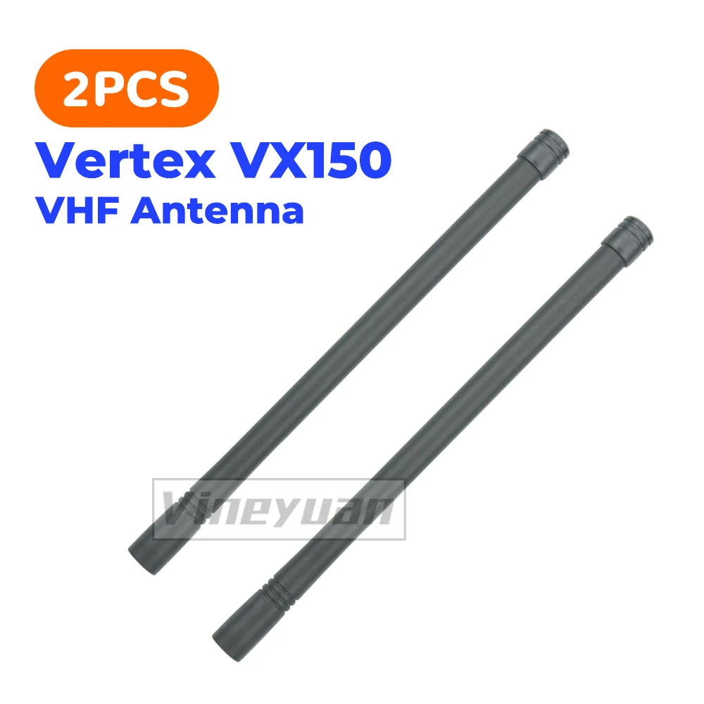 2x Standard Stubby High Gain Copper Core VHF 136-174MHz Antenna for Vertex Radios VX-160 VX-180 VX-231 VX-350 Walkie Talkie