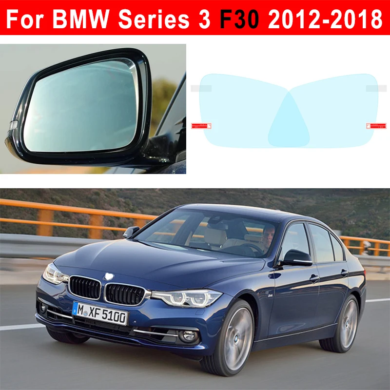 Espejo antiniebla para ventana de coche, pegatina de película transparente para BMW Serie 3, F30, E90, G20, 320d, 325i, 328i, 330i, 318i, espejo