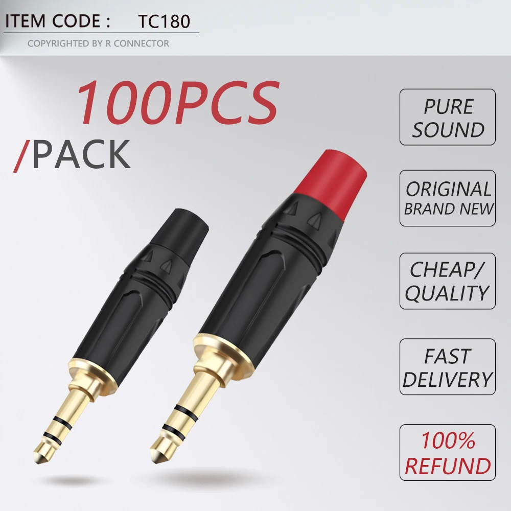 Imagem -02 - Conector de Fio de Solda com Polos Estéreo Conector Macho de 100 mm Conector de Fio de Solda Plug de Fone de Ouvido Faça Você Mesmo com Pinos de 3.5 mm com 3.5 Peças