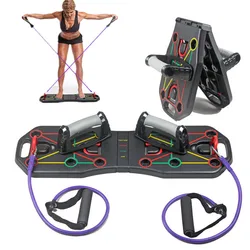 9 in 1 Push Up Board con istruzioni stampa Body Building Fitness strumenti per esercizi uomo donna supporti Push-up per allenamento in palestra