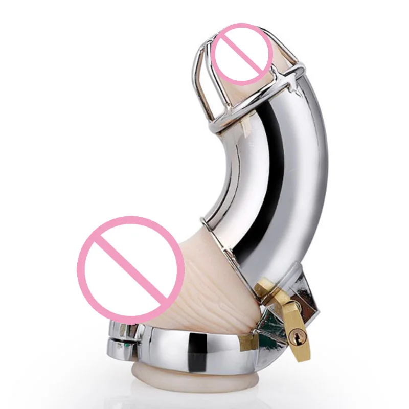 

Male CBT Chastity Cage Stainless Steel Prevent Cheating Penis Bondage Ring Cock Cage Fetish Lockable BDSM Chastity Belt Sex Toys