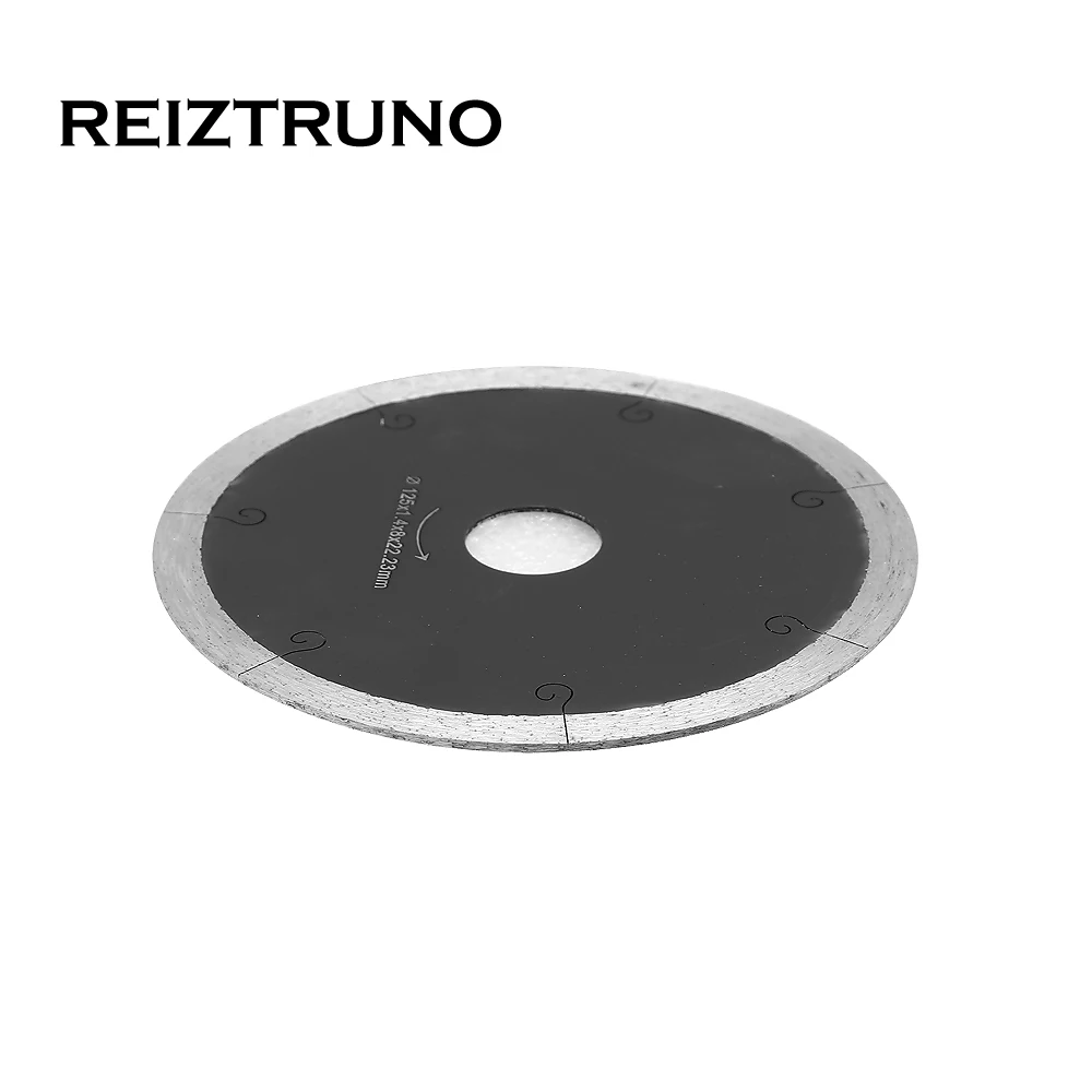 REIZTRUNO 5 pollici J-Slot Continuo Diamante Lame, bagnato Piastrelle Seghe Lame Per Grinder-Circolare Seghe Tagli Porcellana Piastrelle di Ceramica