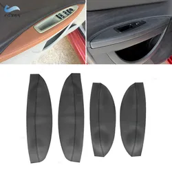 4pcs Soft Leather Armrest Cover For Citroen C4 (2006-2016) / C4 coupe Car Door Armrest Panel Skin Cover Sticker Trim with Tools