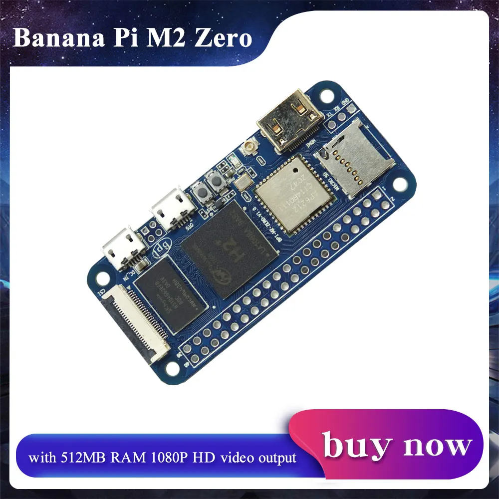 

Banana Pi M2 Zero Open Source Quard-core Singe Board Bpi-M2 0 with 512MB RAM 1080P HD video output