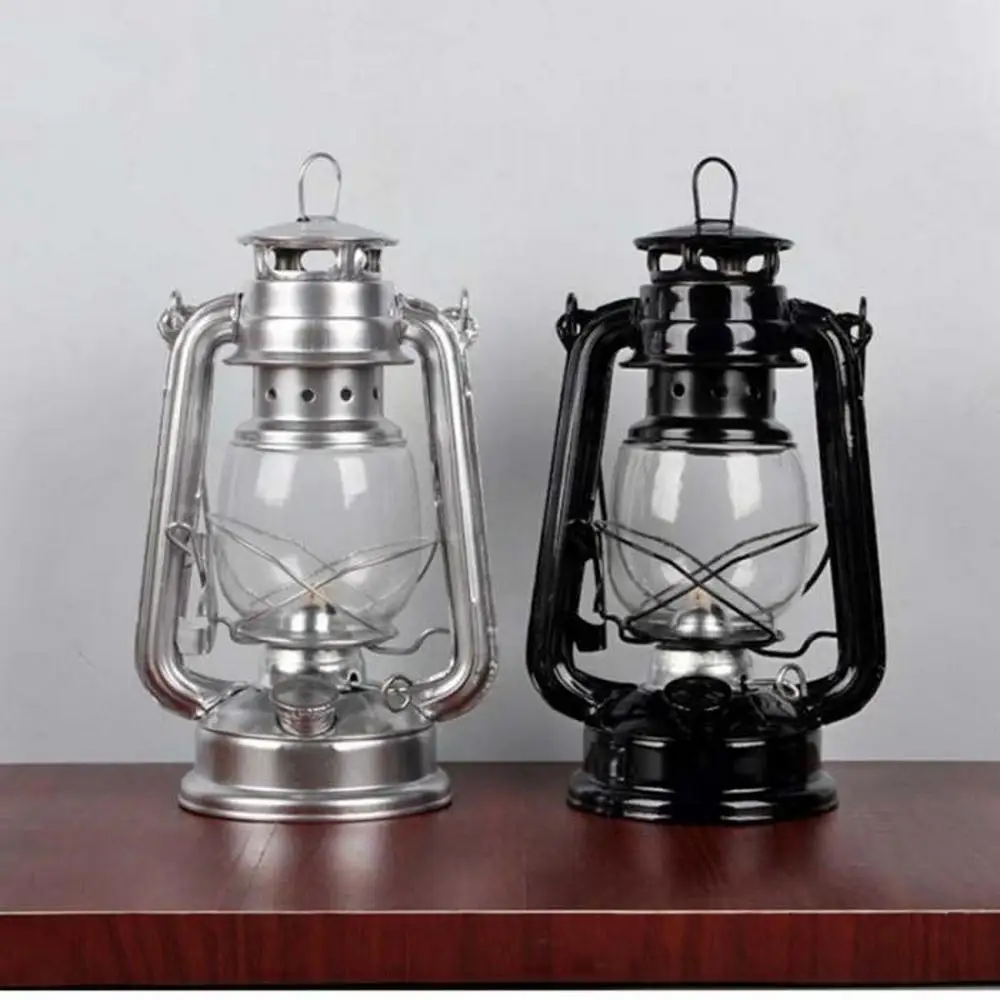 25Cm Retro Cổ Điển Dầu Lửa Đèn 4 Màu Dầu Hỏa Lồng Đèn Dầu Hỏa Lồng Đèn Bấc Di Động Đèn Di Động Đèn Tô Điểm