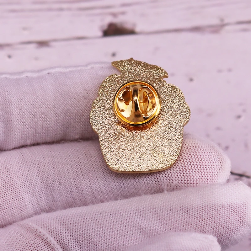 Halloween snack enamel pin Pumpkin cake brooch badge