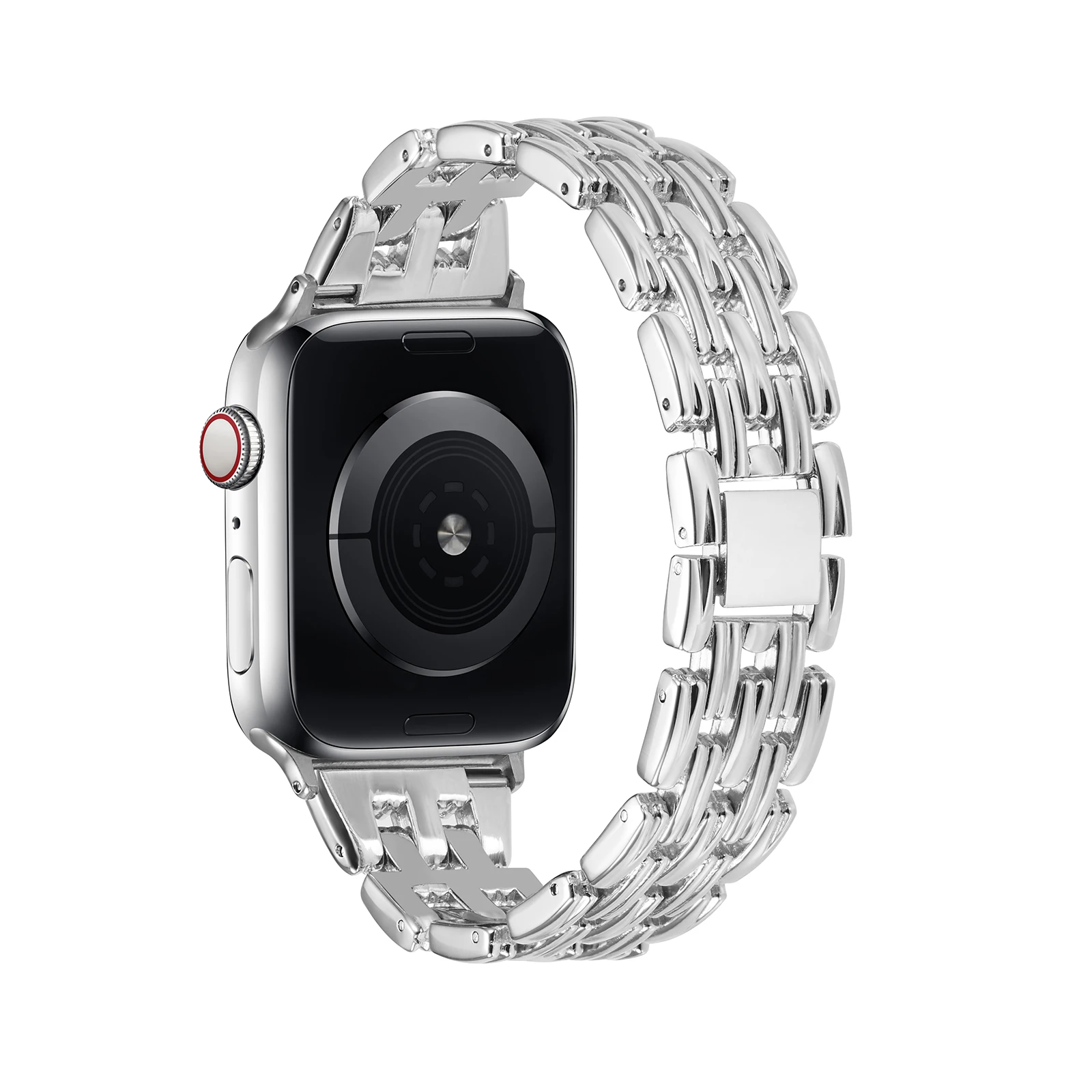 Metal strap for Apple watch 45mm 41mm 44mm 42mm 40mm 38mm Women replacement bracelet steel strap for iwatch 7 6 5 4 3 2 SE band