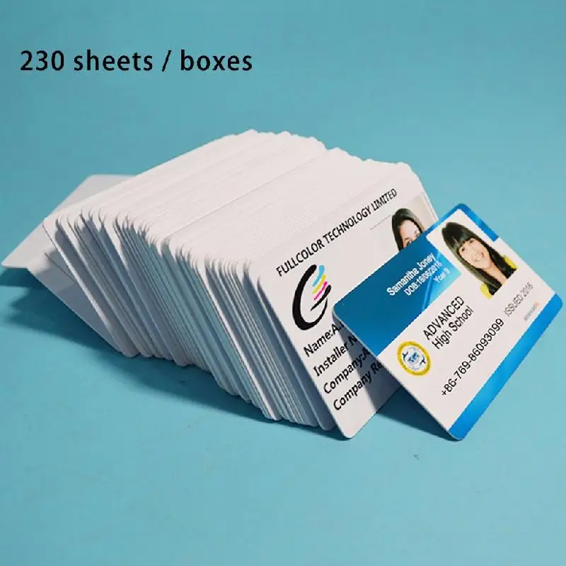 New White Inkjet Printable Blank Pvc Card 230pcs For Membership Card Club Card Id Card Direct Printing Of Coated White Card