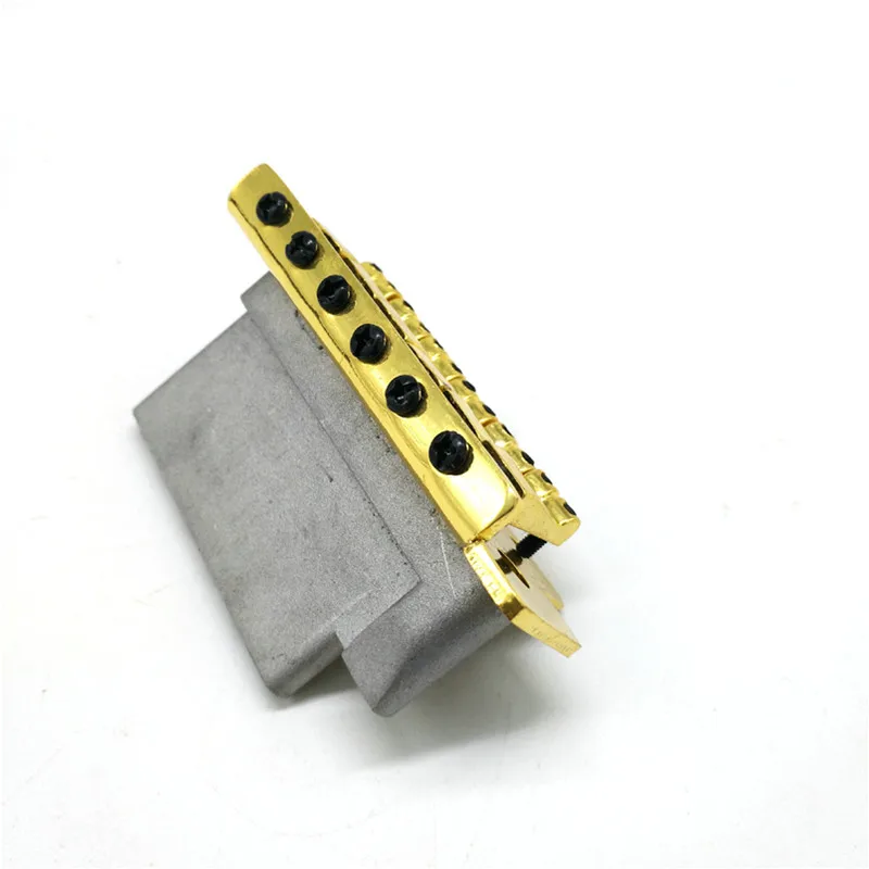 Ein Set goldener, silberner und schwarzer E-Gitarren-Brücke, Saitenziehbrett, Single-Shake-Vibrato, Musikinstrumenten-Teile – Detail 11