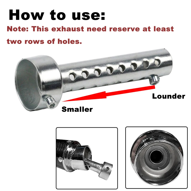 35mm 42mm 45mm 48mm 60mm DB Killer Universal Motorcycle Exhaust Can Muffler Insert Baffle DB Killer Silencer Stainless Steel