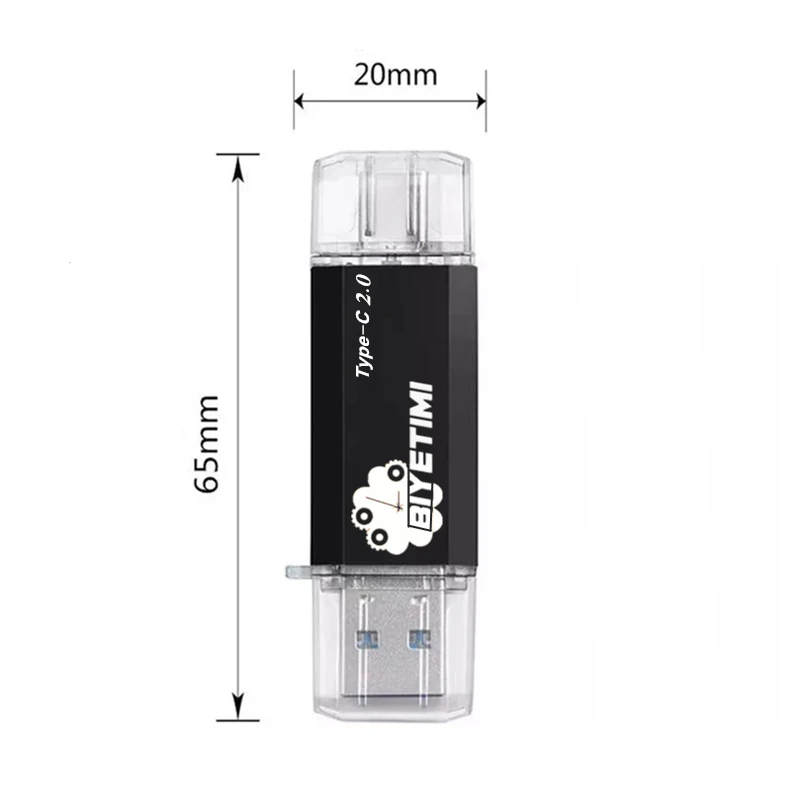 Biyetimi Loại C 2.0 Đèn LED Cổng Usb 64Gb Pendrive 32Gb Bút 16Gb Dung Lượng Thực Usb thẻ Nhớ Cho Điện Thoại Và Máy Tính