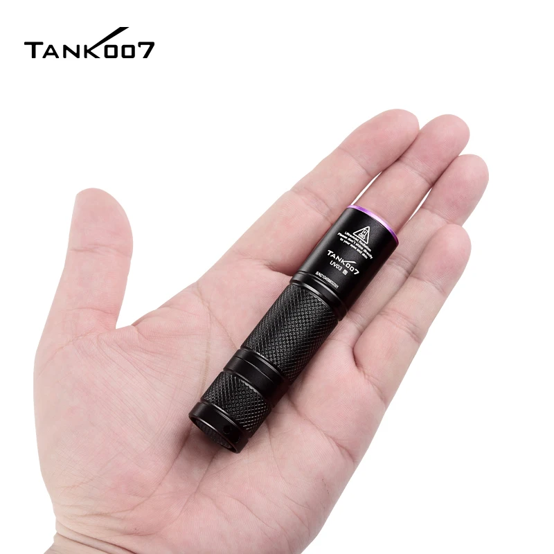 TANK007 고출력 UV 365nm LED 손전등 NDT EDC 휴대용 블랙라이트 강력한 토치 감지기, 개 소변 애완 동물 얼룩용