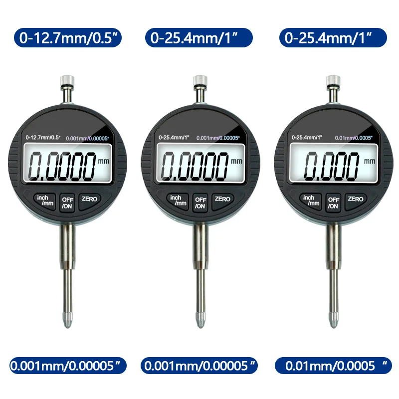 Digital Indicator 0-12.7mm/0-25.4mm 0.001mm 0.00005\