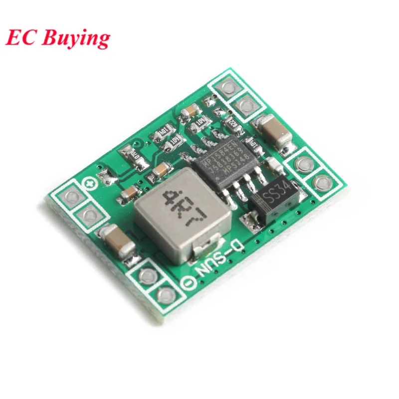 20Pcs/1pc Ultra-Small DC-DC MP1584 3A 3.3V 5V 9V 12V Adjustable Buck Step Down Converter Power Supply Module for Arduino LM2596