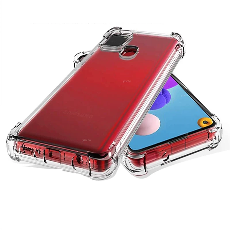 Ultra Thin Clear Soft Silicone TPU Case for Samsung Case A21s GalaxyA21s A21 S SM-A217F A217F Transparent Plain Soft Cover