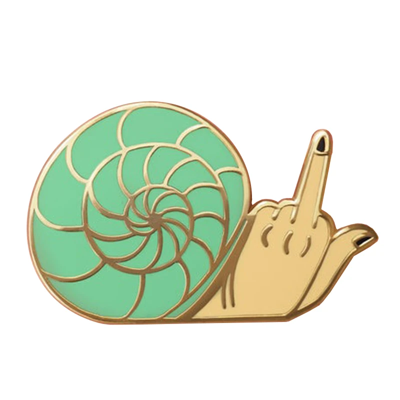 Schnecke Harte Emaille Pin