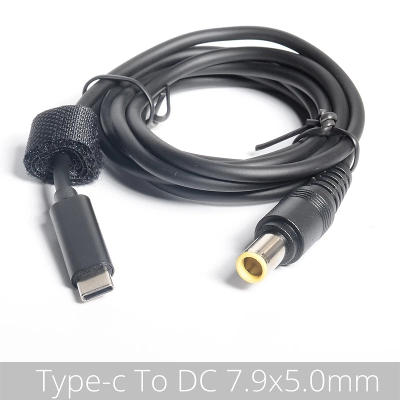 

Переходник с USB C на 7,9*5,5 мм, штекер, адаптер питания постоянного тока PD, зарядный кабель для Lenovo Thinkpad X60 T60 T61 X200 X201 X220 X230