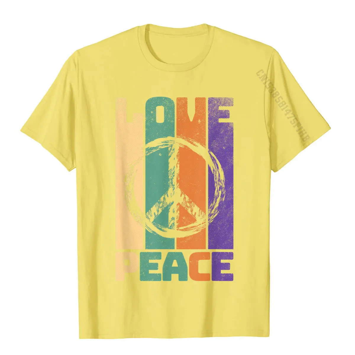 LOVE PEACE FREEDOM 60s 70s Tie Dye Vintage Hippie Costume T-Shirt Design T Shirt Tops Tees For Men Cotton Casual Top T-Shirts