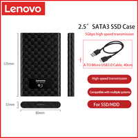 Lenovo External Hdd Enclosure SSD Case Hard Disk 2.5inch SATA to USB 3.0 Laptop Hard Disk External Enclosure  Portable Adapter
