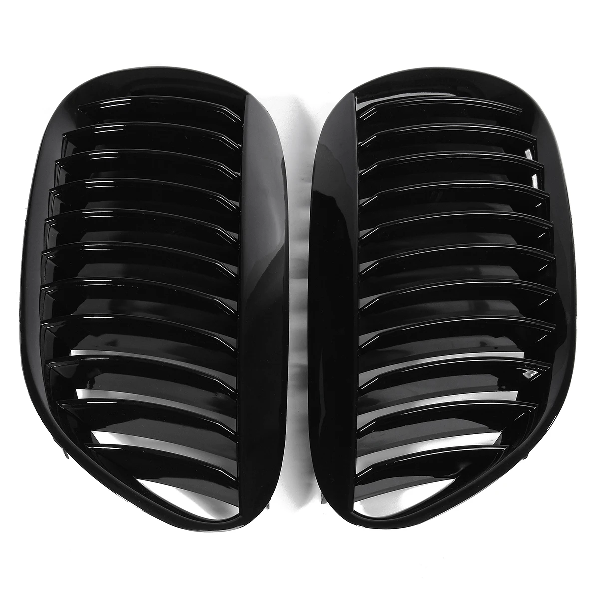 

1 Pair Gloss Black Front Grilles R&L for BMW E63/E64 M6 650Ci 645Ci 2005 2006 2007 2008 2009 2010