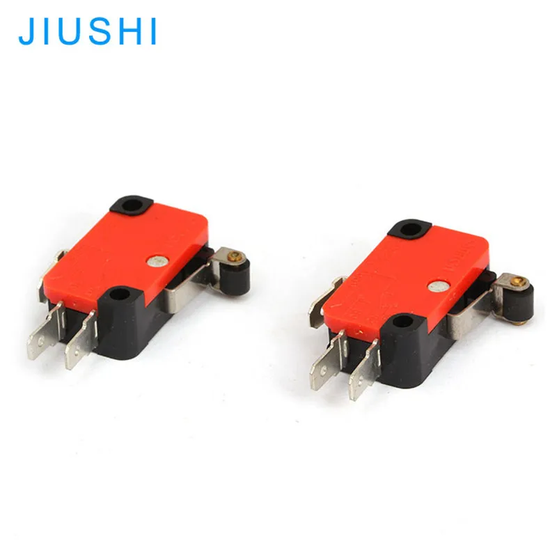 10pcs V-155-1C25 short roller lever micro switch 15A250V 1NO 1NC momentary switch